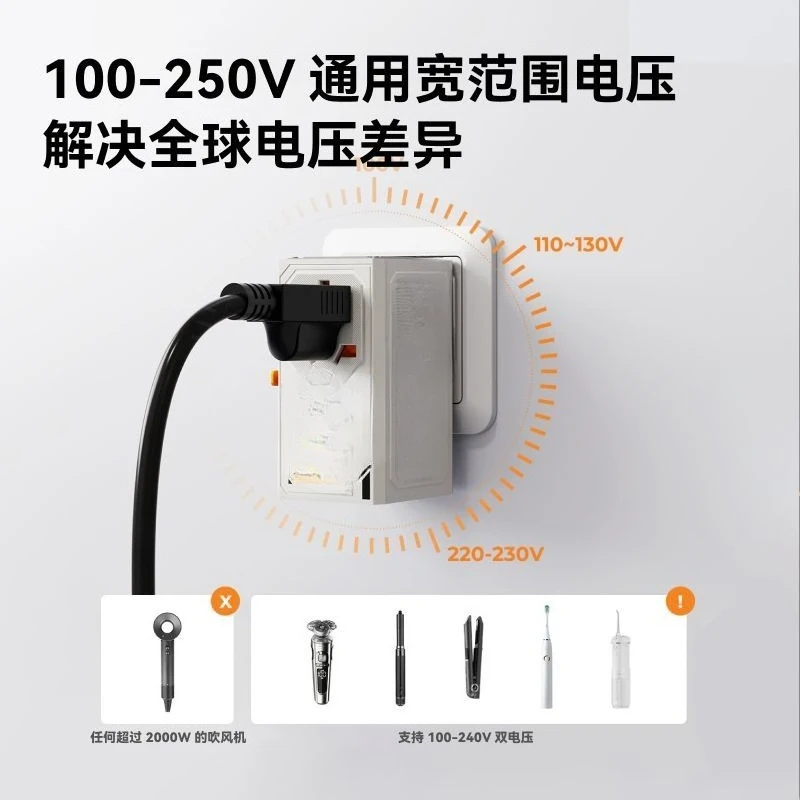 170W multi-country conversion plug global pass international travel converter socket charger