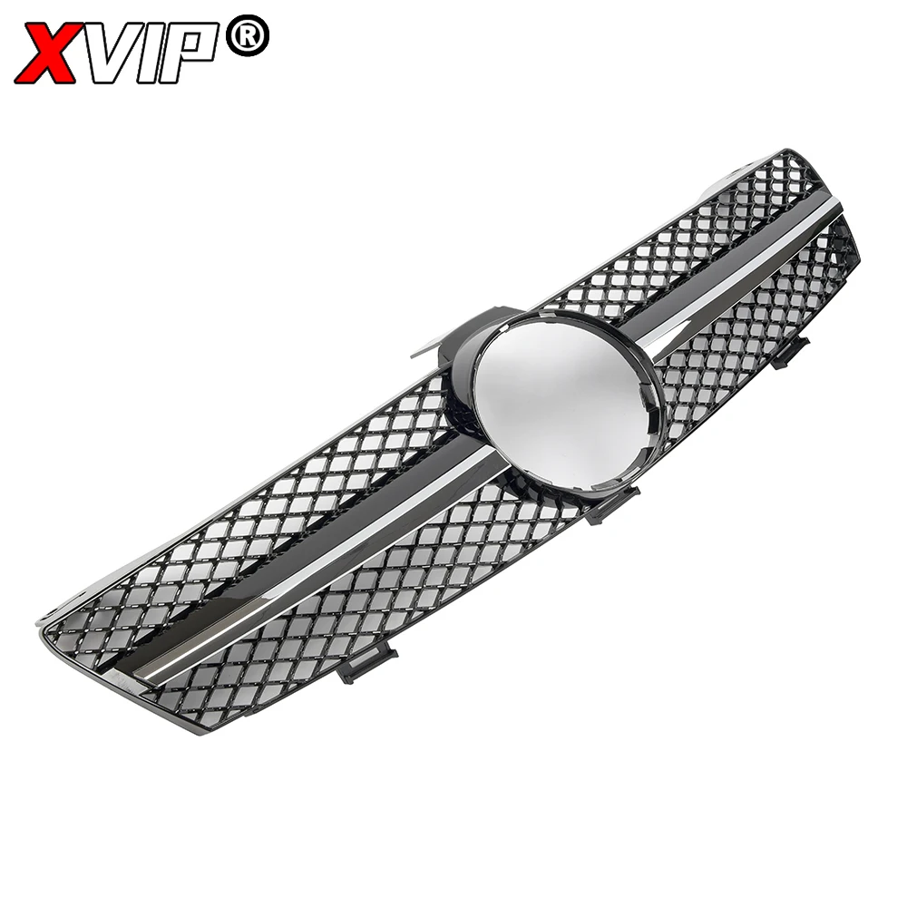 XVIP Front Glossy Black GTR Style Racing Grille For Mercedes Benz CLS W219 CLS350 CLS500 2005-2008 Diamonds Style Bumper Grilles