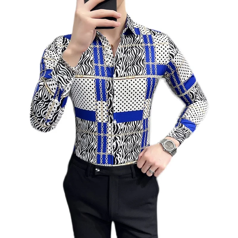 M-6XL Explosive Trend Persönlichkeit Hochwertiges amerikanisches kariertes lässiges Mode-Passform-Herren-Langarmhemd Bügelfreier Druck