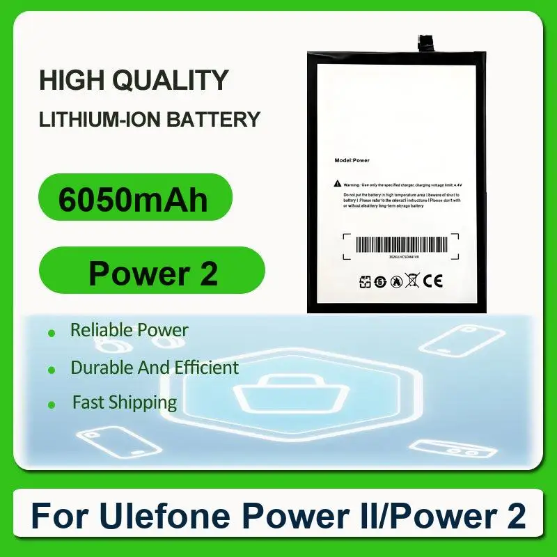 Battery For Ulefone Power II/Power 2 Armor 5 5S 3 3S Mix 1 MTK6750T Tiger 5.5