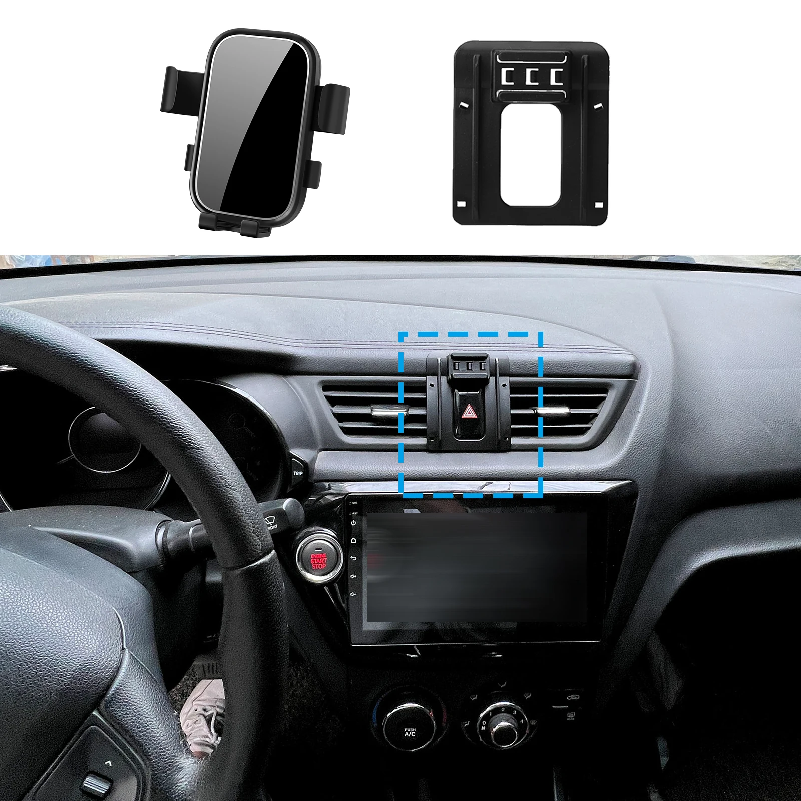 

GPS Bracket Navigation Car Mobile Phone Holde Stand Auto Accessoriesr for KIA K2 RIO 2011 2012 2013 2014 2015