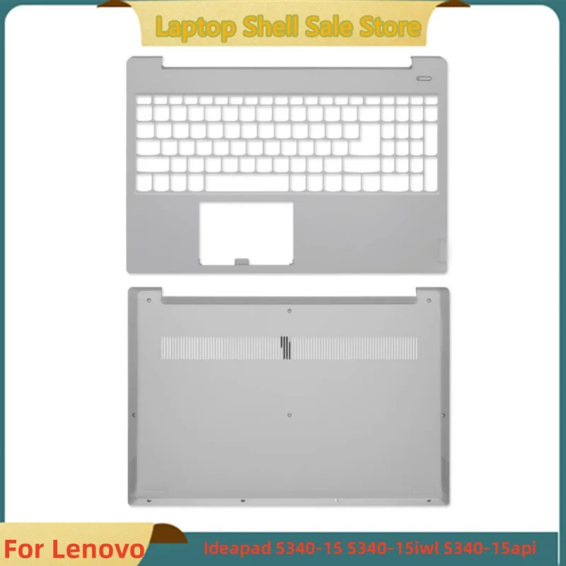 Imagem -01 - Laptop Case Superior Palmrest Tampa c Shell Base Inferior Caixa Baixa Lenovo Ideapad S34015 S340-15iwl S340-15api Novo