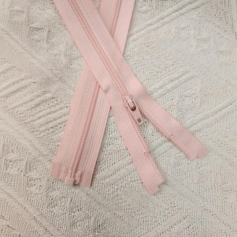 10pcs/Lot 3# 50 To 70cm Ykk Zipper Nylon Open End White Black Pink Waterproof Sunscreen Clothing Jacket Tailor Sewing Accessory