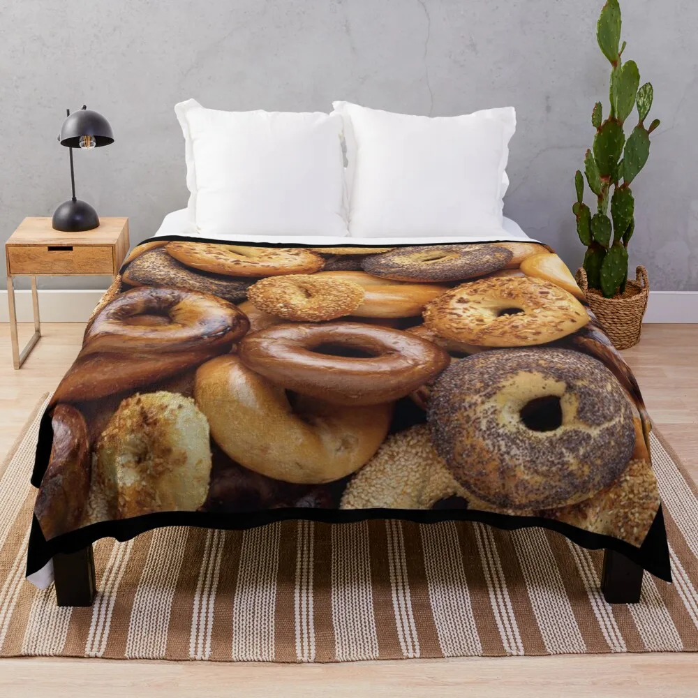 

All About That Bagel Throw Blanket blankets and throws For Sofa