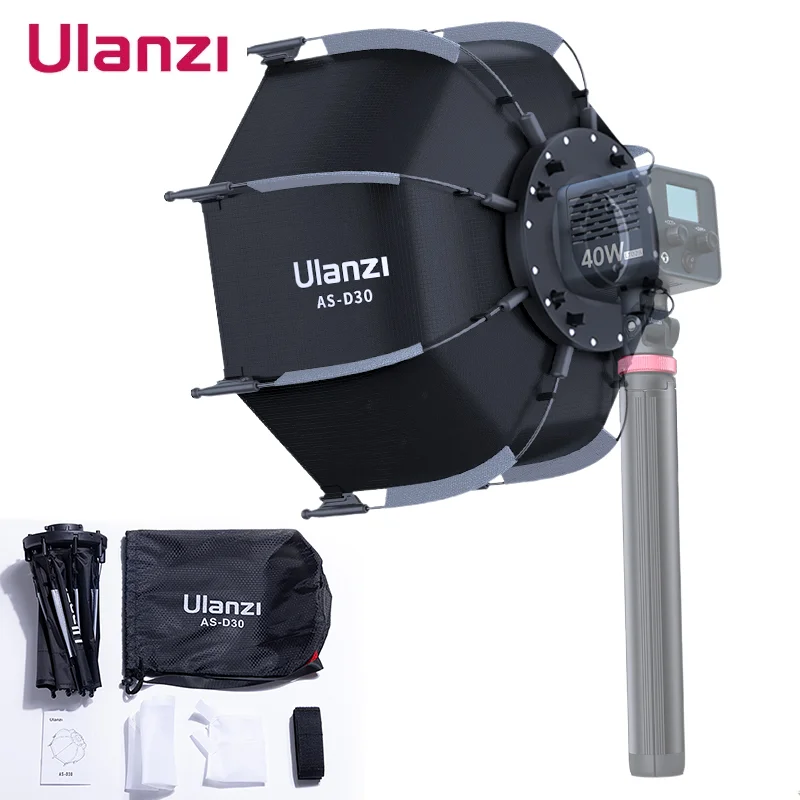 Ulanzi AS-D30 30cm Portable Foldable Umbrella Octagon Softbox Mini