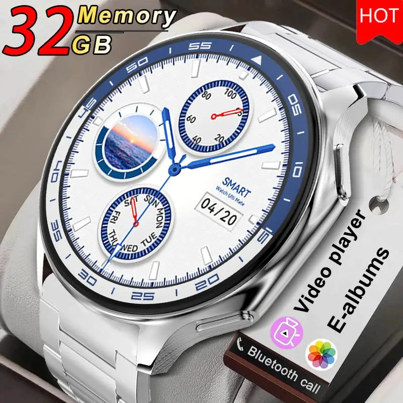 2024New For OPPO Watch X Smart Watch Men's 32GB Memory Music Video Bluetooth Call 3D Surround Vision Watch Waterproof Smartwatch