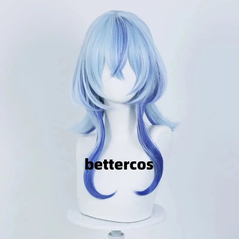 The Shorekeeper, парик для косплея, волнистые игры, синие длинные волосы, черные береты, вечеринка на Хэллоуин для женщин, реквизит для ролевых игр