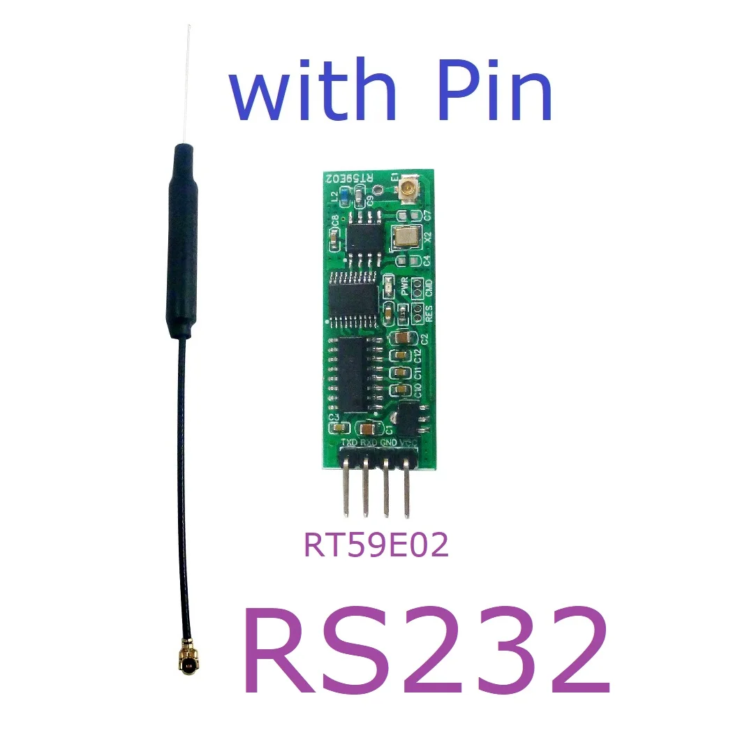 2400-2525MHz RS232 Serial Port Wireless Transceiver Module RF UART Board for ESP8266 NodeMCU PC Serial port COM Printers