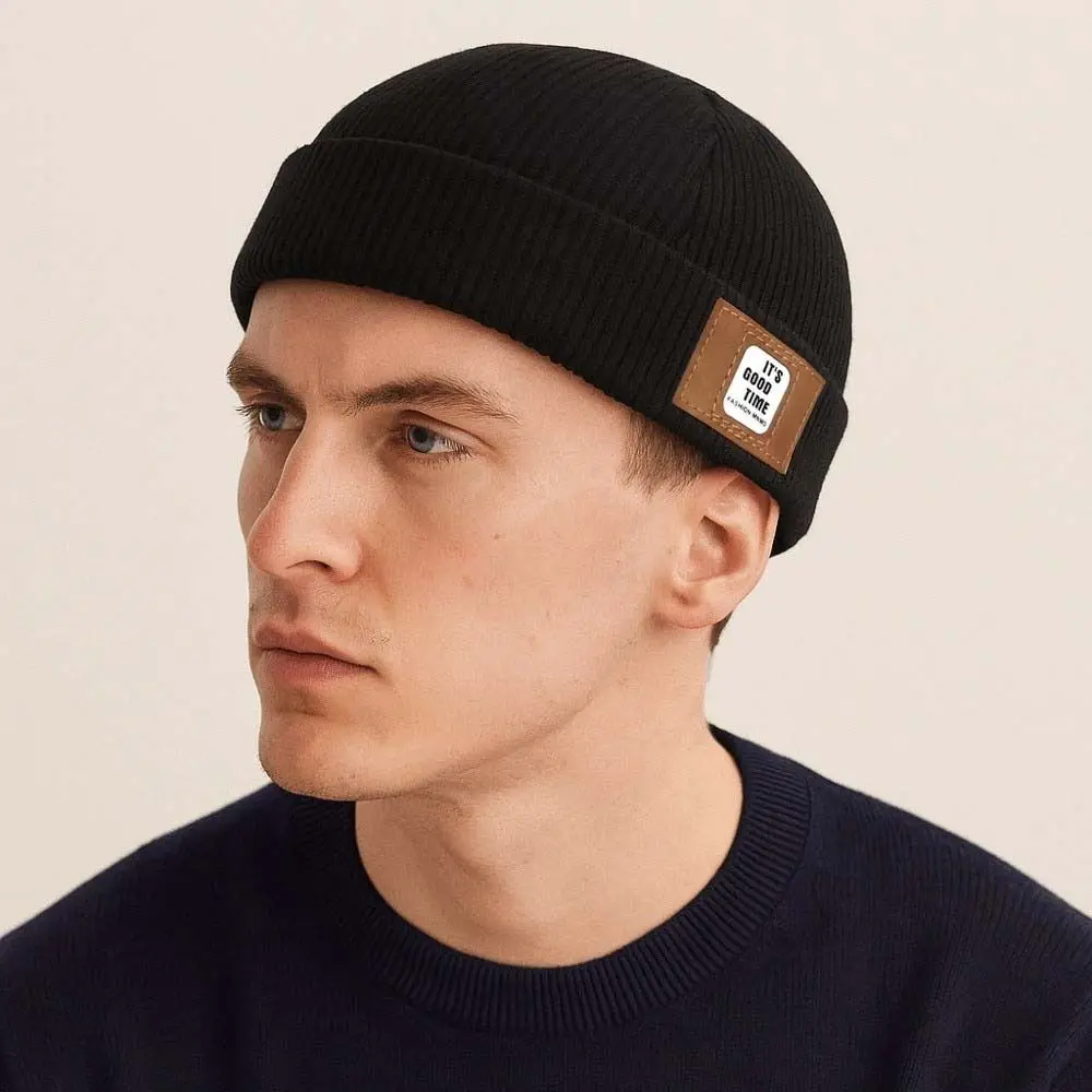 Modna czapka docker w jednolitym kolorze, w stylu vintage, regulowana, okrągła, bez rondu, z miękkiego, wygodnego sztruksu, czapka typu dome/melon na co dzień.