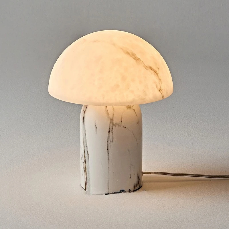 

Wabi-sabi Resin LED Floor Lamp Creative Artistic Mushroom Ornaments Parlor Bedroom Bedsides Study Reading Atmosphere Table Light