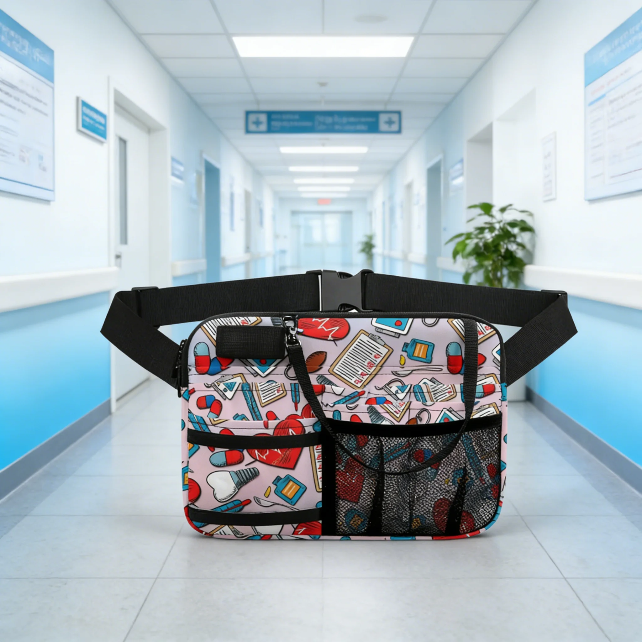 Cartoon Medical Fanny Pack - close-up view