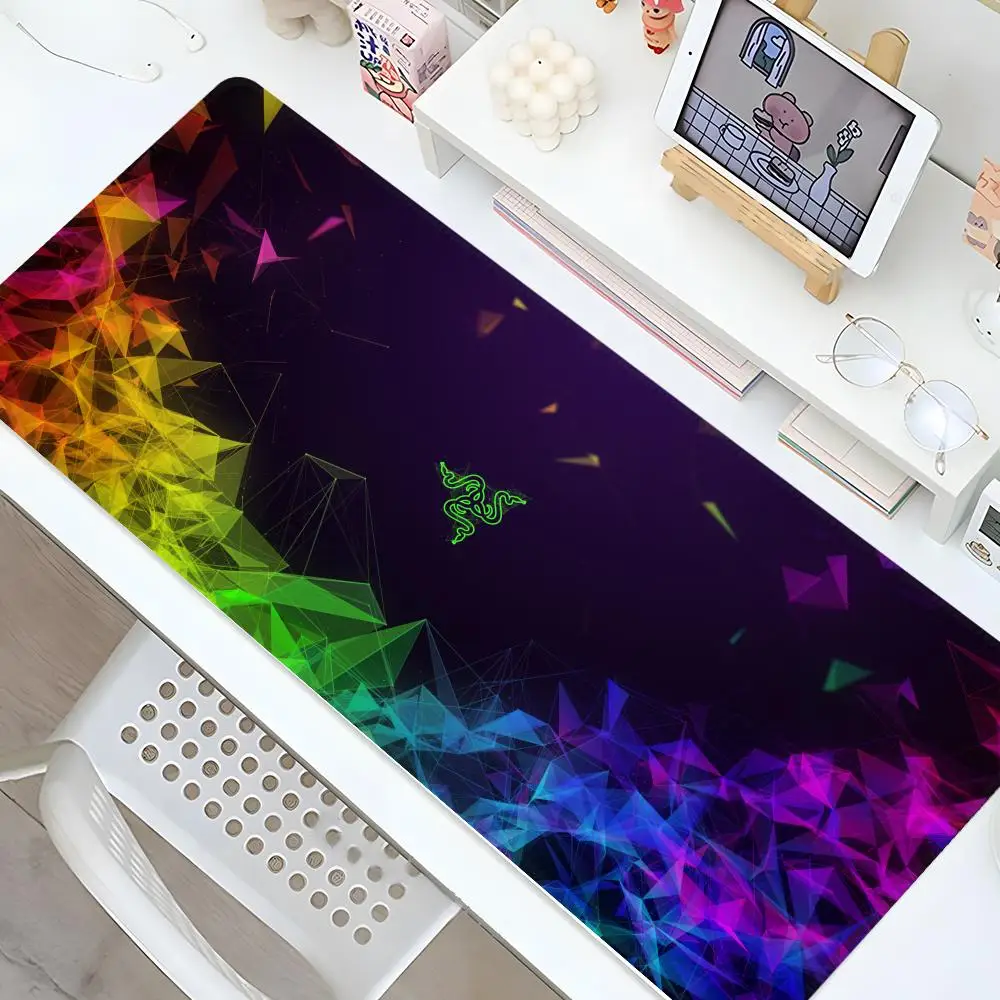 RazerS Mouse Pad Gaming Locking Edge Big Computer Office Gamer Large Rubber Art Mousepad Laptop Desk Mat view 3