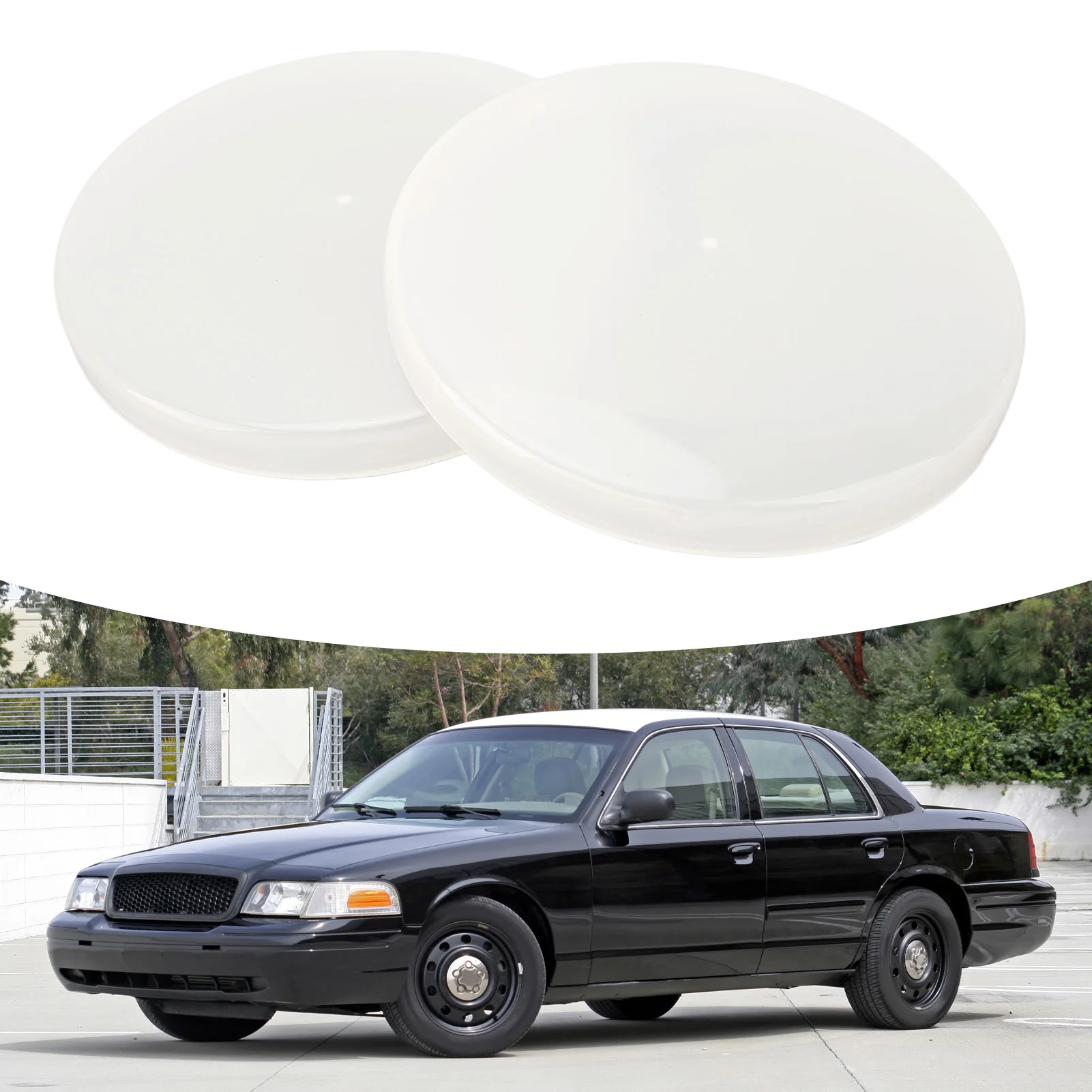 

2 шт., 5 дюймов, объектив купольного светильника для билета, 77-570, замена для FORD CROWN VICTORIA 1998-2011 гг.