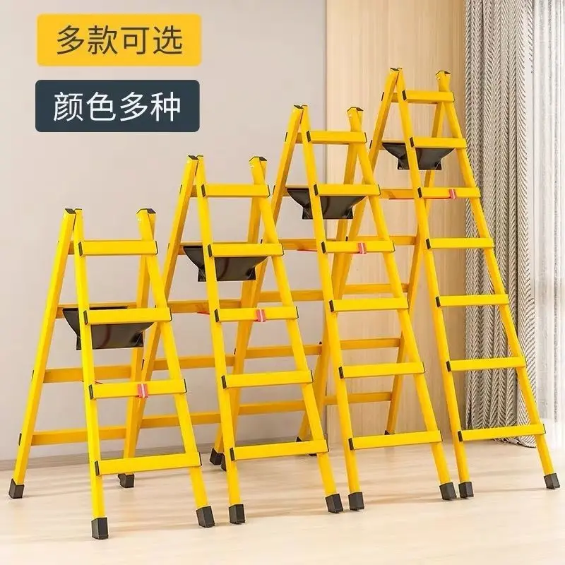 

Upgrade Thickened Walking Ladder Herringbone Ladder Decoration Staircase Household Carbon Steel Engineering Ladder