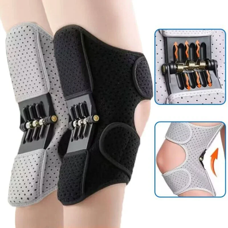 Knee Protection Booster Power Support Knee Pads Powerful Rebound Spring Force Reduces Soreness Old Cold Leg Protection