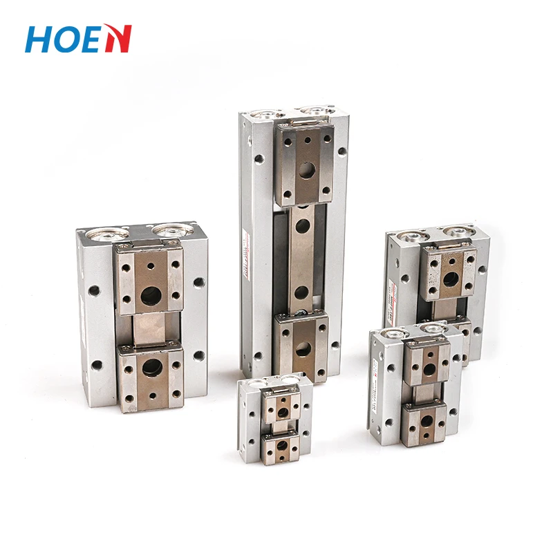 Airtac HFD16X15 HFD16X30 HFD16X60 Type Parallel Thin Finger Cylinder Aluninum Alloy Doule Acting Cylinder