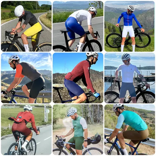Imagen 2 del producto DAREVIE, pantalones cortos de ciclismo para hombre sin costuras 2,0 PRO nivel, pantalones cortos de ciclismo para hombre 6H 500KM Ride, pantalones cortos con pechera para ciclismo para hombre, elásticos en 4 direcciones