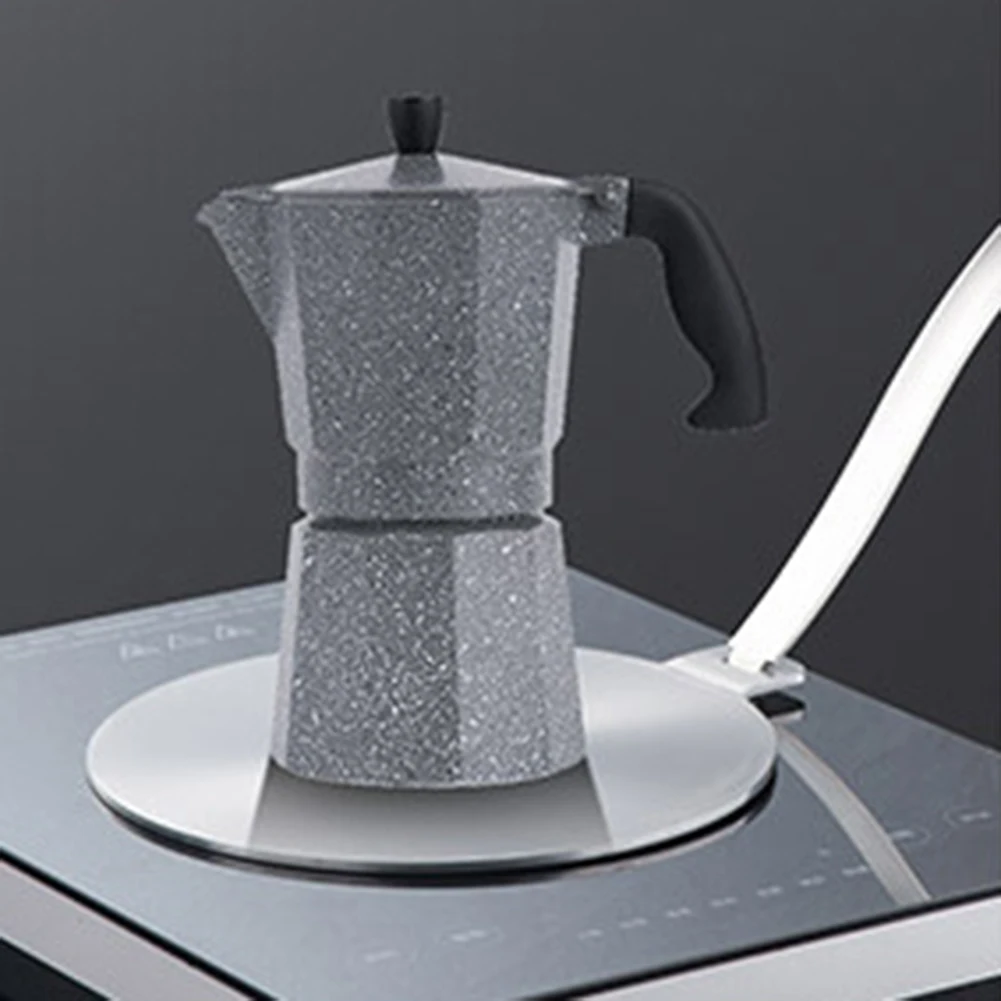 Stainless Steel Heat Conduction Plate Uniform Heat Absorption Electric Stovetop Heat Plate Kitchenware for Copper Pot Coffee Pot