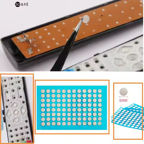 Remote control button repair conductive tape patch game console handle ps4 silicone button contact failure repair
