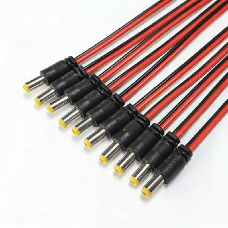 20/10Pcs 5.5 X 2.1mm Male Female Plug 12V Dc Power Pigtail Cable Jack for Cctv Camera Connector Tail Extension 12V DC Wire