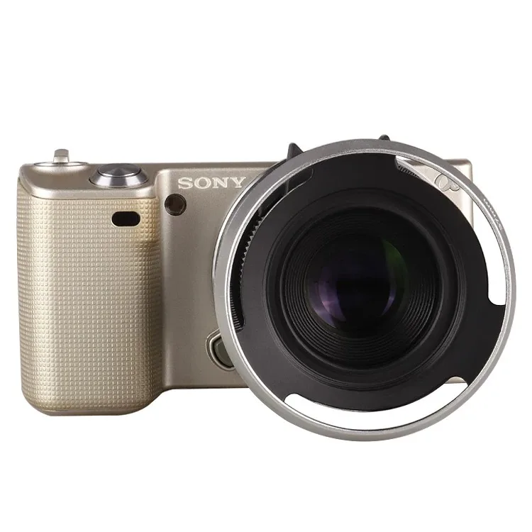 Metal Ultra‑Thin Hollow Wide Angle Lens Hood Screw‑in Camera Lens Shade 37/39/40.5/43/46/49/52/55/58/62mm for Wide‑angle Lenses
