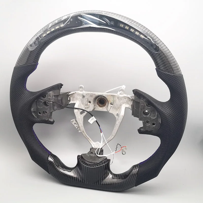 Private Custom Carbon Fiber Steering Wheel Racing Steering Wheel Led For Mitsubishi Lancer