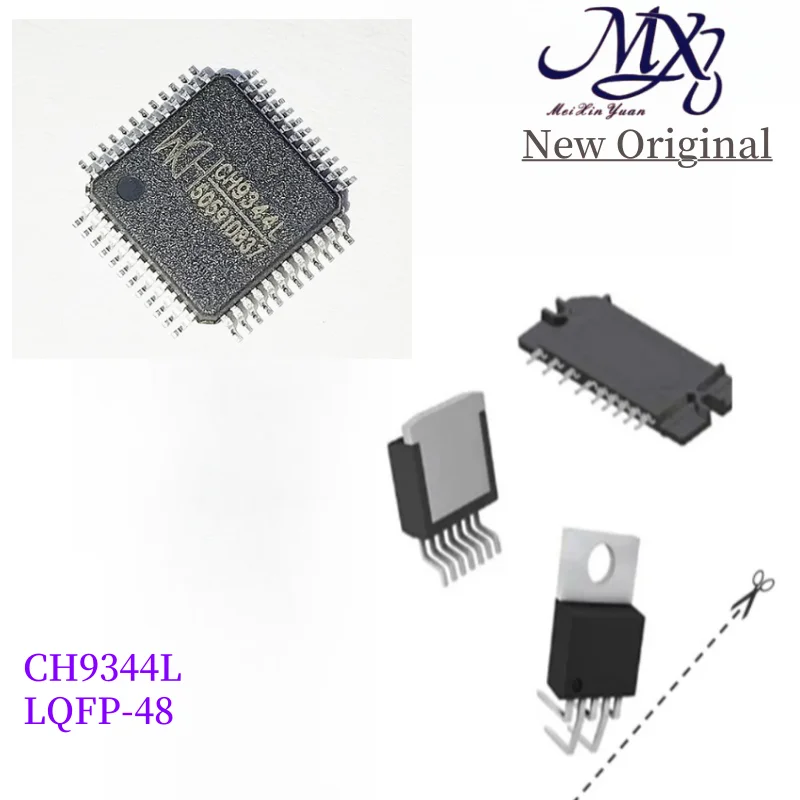 MXY CH9344L USB to 4 serial port LQFP-48  chip IC New original