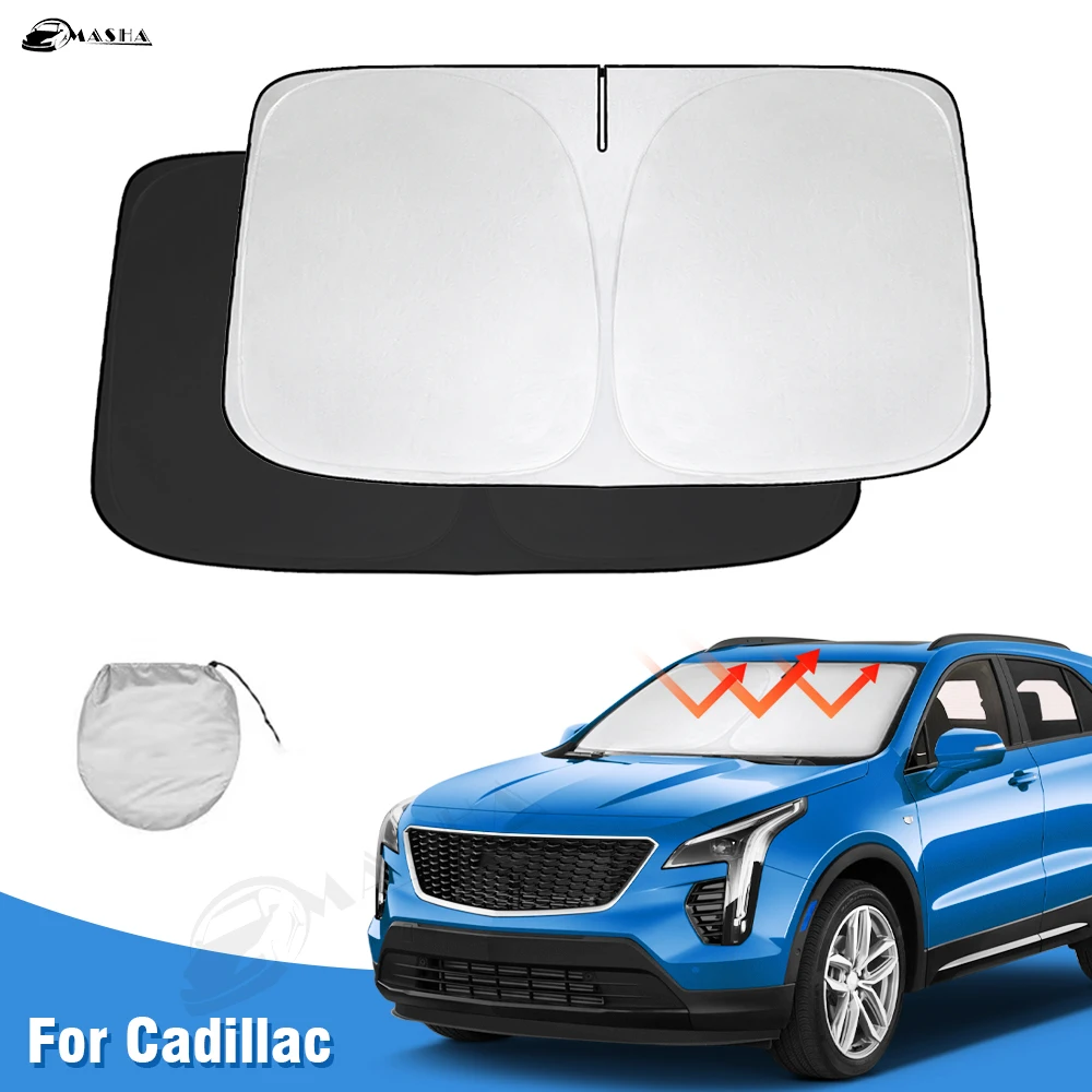 

Солнцезащитный козырек на лобовое стекло автомобиля для Cadillac XT4, 2019, 2020, 2021, 2022, 2023, солнцезащитный козырек, защита от солнца, складные блоки, УФ-лучи