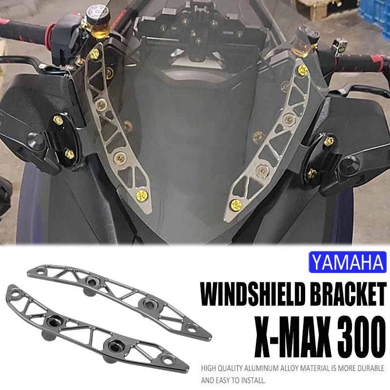

Motorcycle Windshield Bracket Windscreen Aluminum For Yamaha X-MAX 300 X-MAX300 XMAX 300 XMAX300 2017 2018 2019 2020 2021 2022