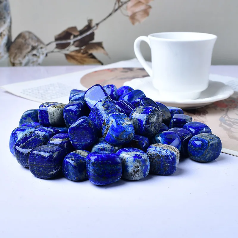 Natural Lapis Lazuli Tumbled Stone Large Particle Crystal Ornament Aromatherapy Diffuser Demagnetizing Stone Fish Tank Landscapi