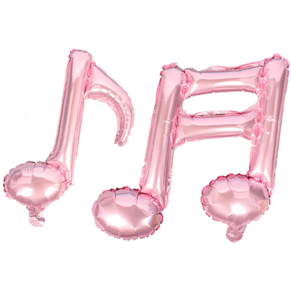 4pcs Musical Note Balloons Aluminium Foil Party Decoration For Birthday Wedding Christmas Shower Festival Celebration Decor