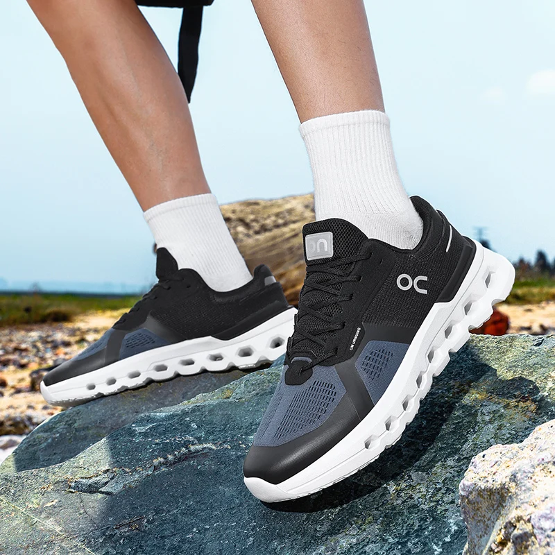 2026 New Men Shock Absorb Running Shoes Breathable Mesh Sneakers Trendy Comfortable All Match Casual Athletic Footwear Hot Sale view 5