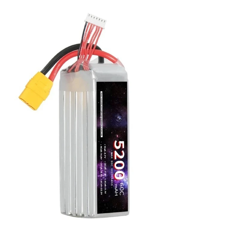5200mAh 7.4V 60C 2S Lipo Batteria Softcase con Spina EC5 per RC Auto FPV Drone Desert Truck RC Racing Hobby Parti XT60/T/XT90 Spina