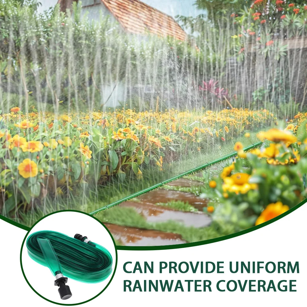 1 Stück Multidirektionaler Sprinkler-Bewässerungsschlauch, Langlebiger Flachschlauch zur Wassereinsparung für Garten, Rasen und Pflanzenbewässerung – Detail 4