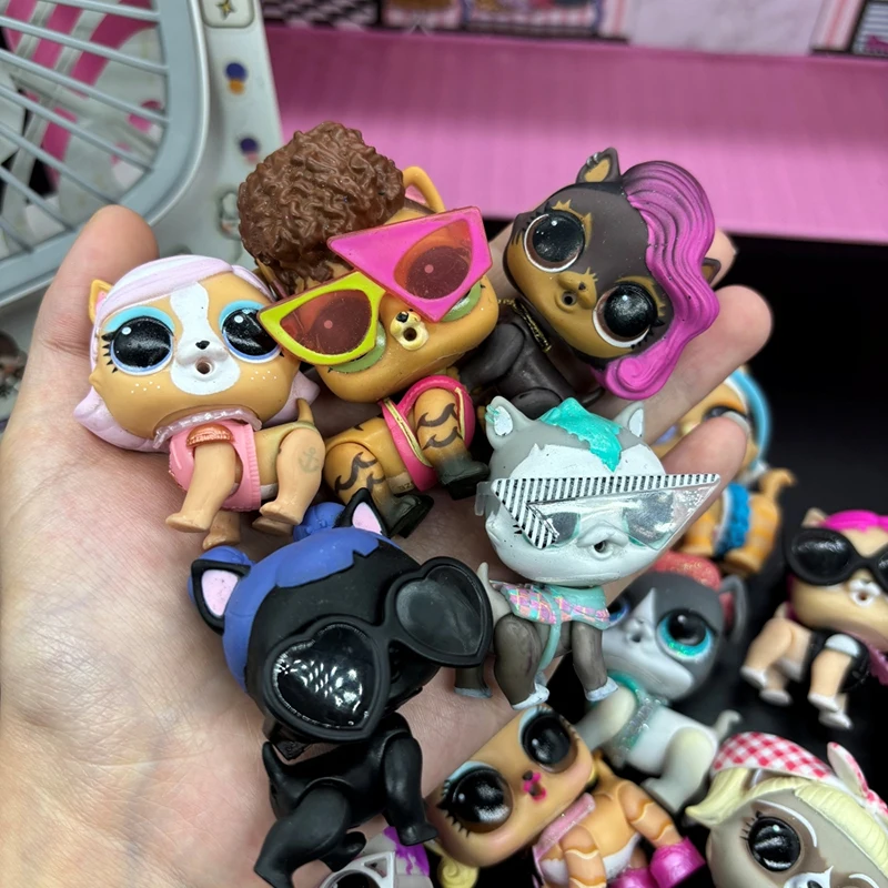 1PC Big Eyed Animals Random Super Mini Dolls 3CM Pet Girls DIY Collectible Toys Children's Birthday Gift