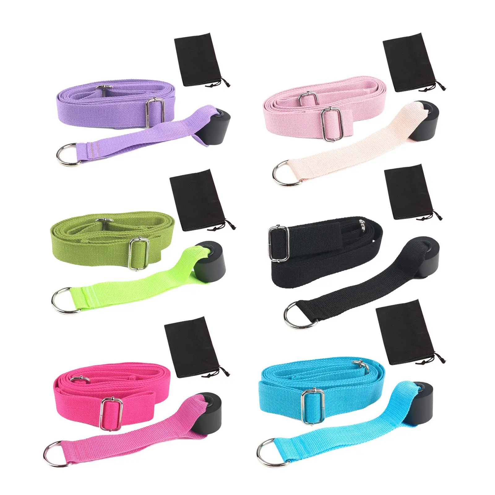 Stretching Strap Waist Back Bend Shoulder Improve Flexibility Leg Stretch Strap for Fitness Ballet Pilates Women Men Gymnastics