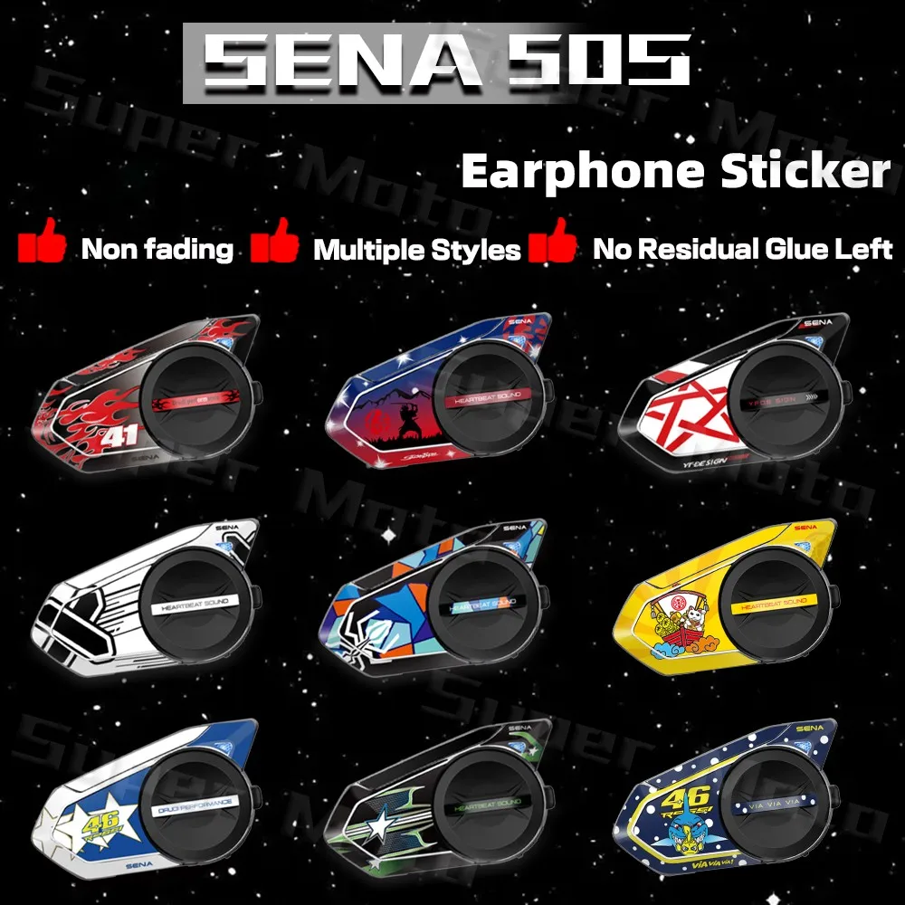 For SENA 50S sena 50s Motorcycle Helmet Bluetooth Headset Protective Stickers Creative Bluetooth Headset Decal Waterproof