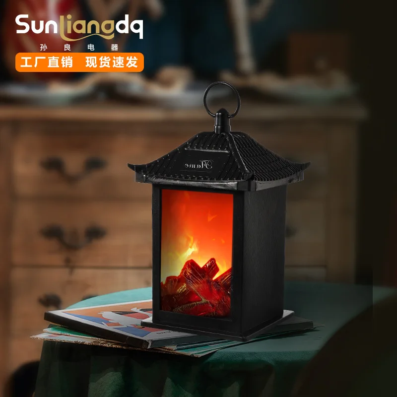 

Светодиодная лампа с имитацией пламени, новинка, освещение, ретро атмосферные лампы, украшение интерьера, светильник для камина, креативные украшения, хит продаж