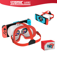 DEVASO VR Headset for Nintendo Switch OLED 3D Glasses Virtual Reality Movies for NS Switch Game VR Headset Adjustable Big Lens