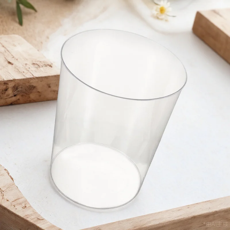 

Household Trash Can Transparent Desktop Garbage Bin For Office Bathroom Room Small Plastic Waste Paper Container Clear