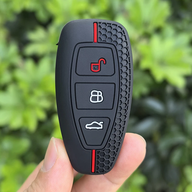 Funda para llave de coche para Ford Transit Custom Mondeo Fiesta Kuga ST Line MK3 Focus 3 Station Wagon Ecosport, funda protectora para llave