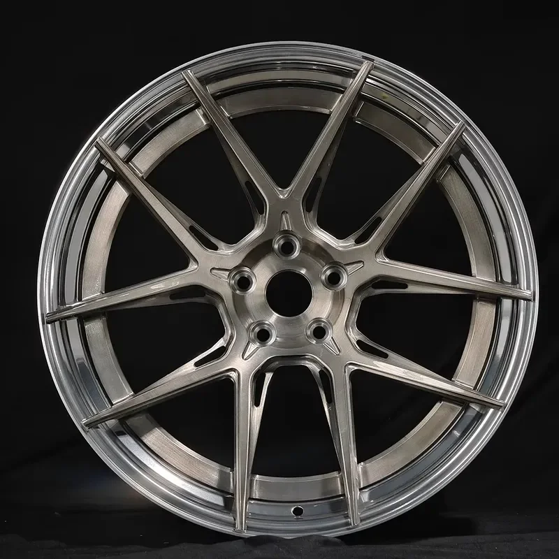 i ISAL High Quality 2 Piece Forged Wheels 5x112 5x114.3 5x 120 Alloy Wheels Lightweight Strong Durable Car Wheels for