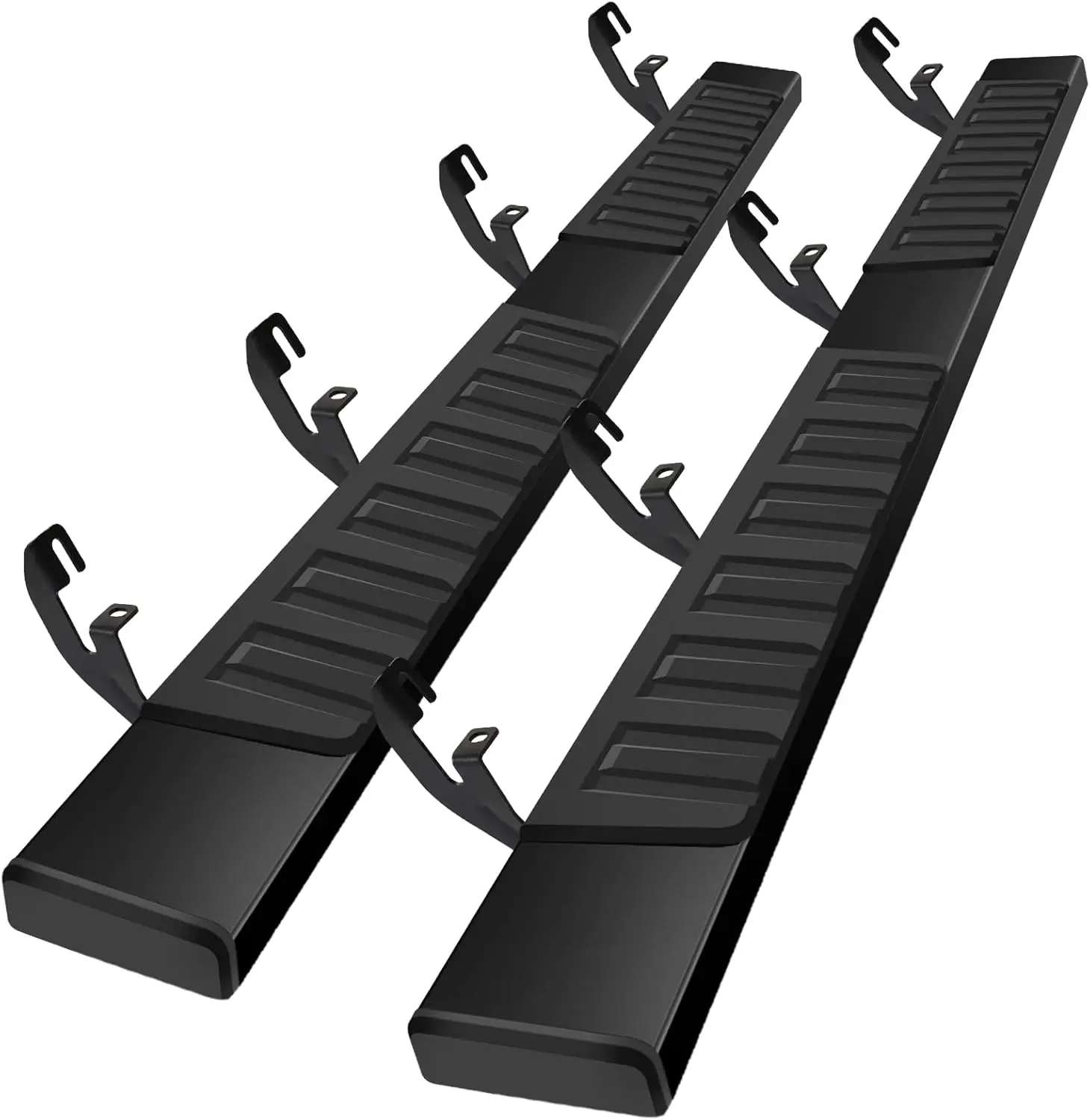 

Crew Cab Running Boards for Chevrolet Colorado/GMC Canyon, Aluminum, Black, 6 Inches Wide for Safety
