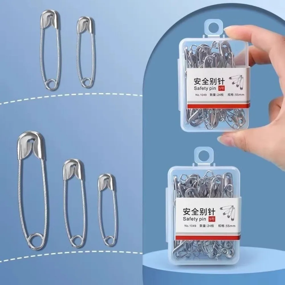 High Quality Multi-Size Safety Pins Rust Proof Thickened Sewing Craft Safety Pin High Hardness Large Safety Pin DIY