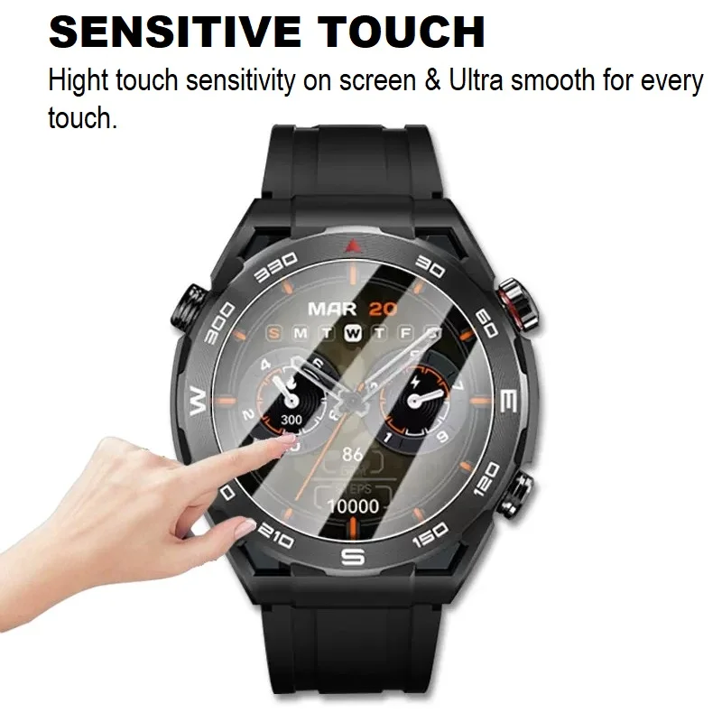 Protector de pantalla para reloj inteligente Haylou Watch R8, película protectora transparente HD de vidrio templado, 5 uds.