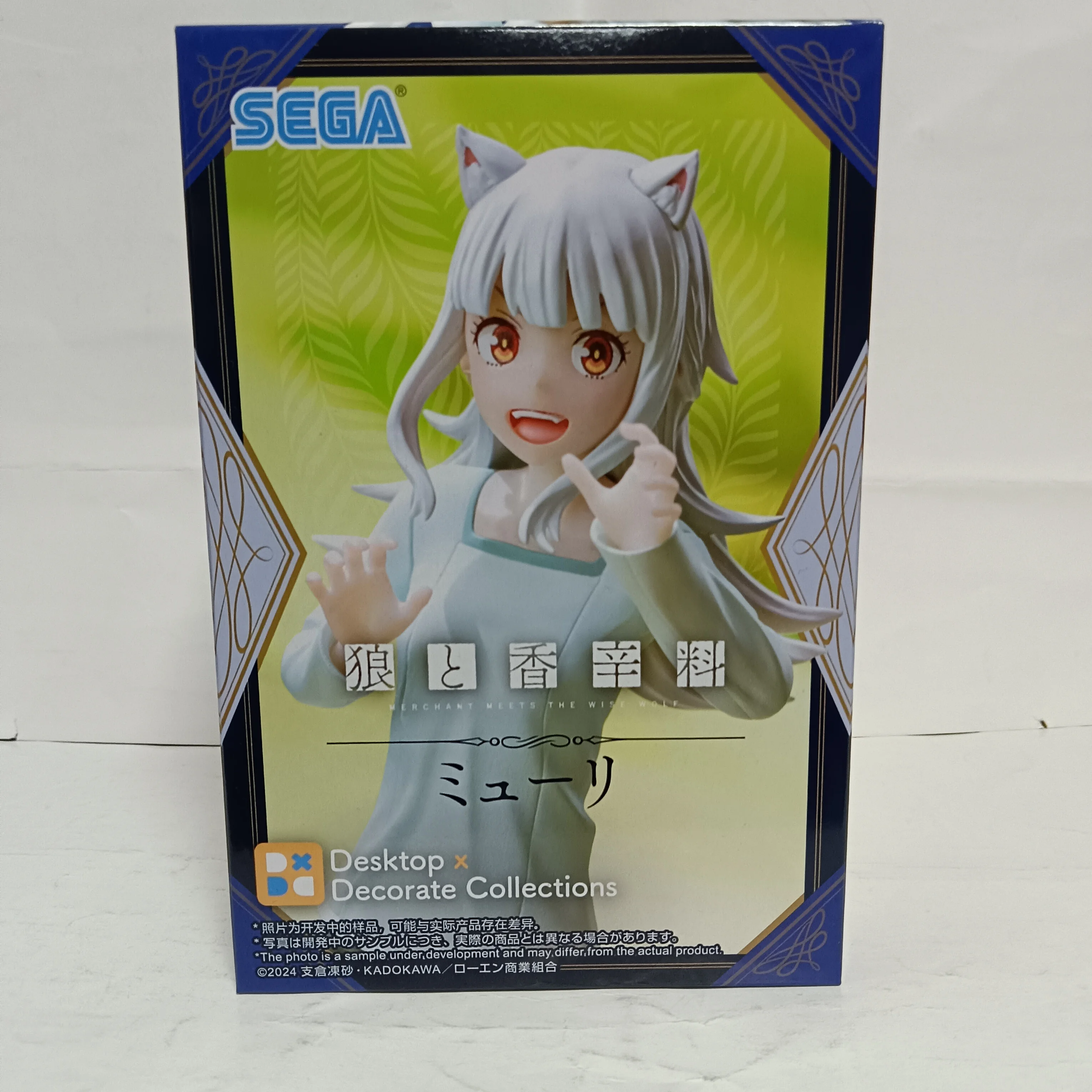 SEGA Wolf and Spice Anime Myuri Desktop×Decorate Action Figures Model Figurine Original Figuarts Birthday Decoration 16cm Toys