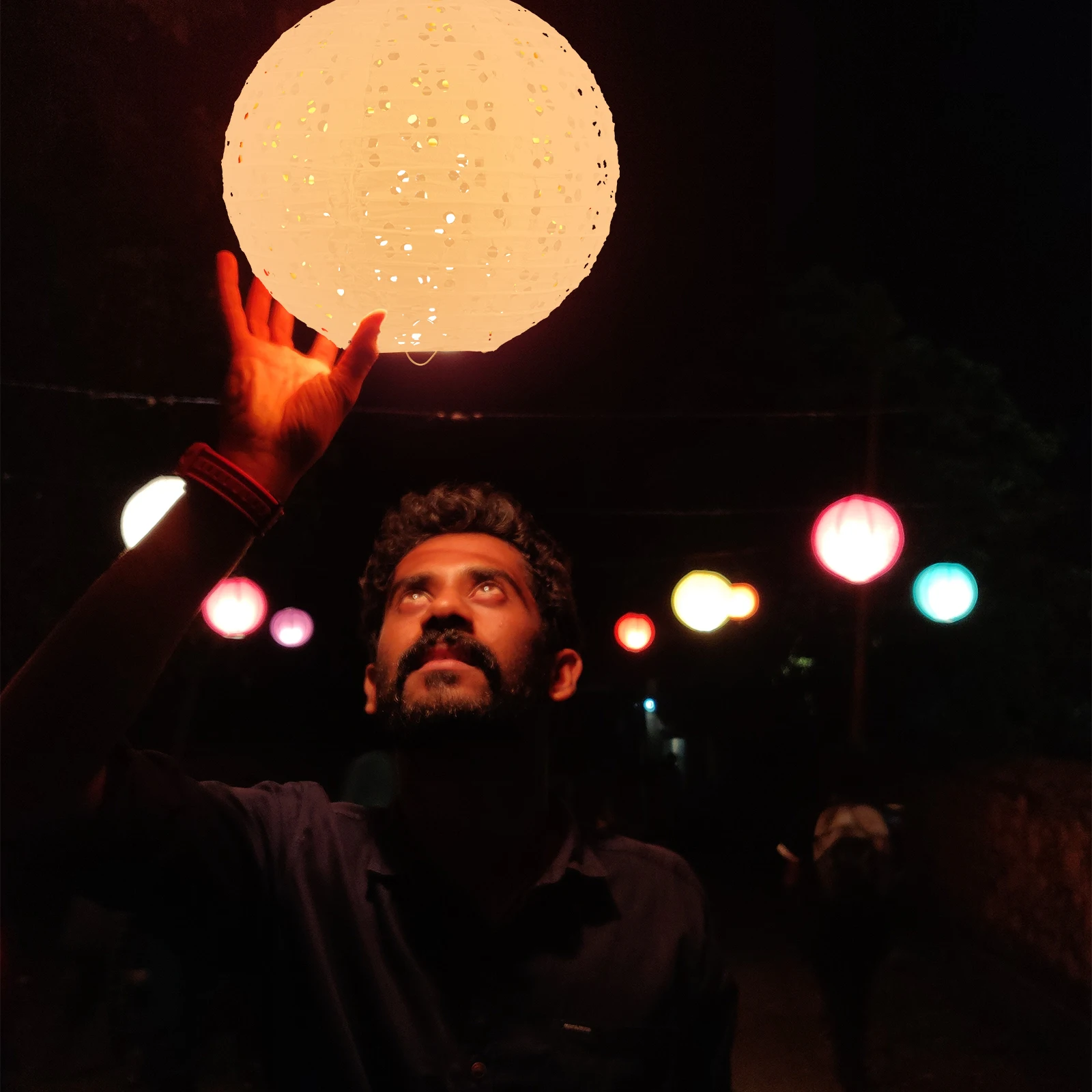 

7PCS Paper Lantern Decorative Hollow-out Festival Stylish Handmade DIY Mid-Autumn Child Holiday Premium Eco-friendly Desktop