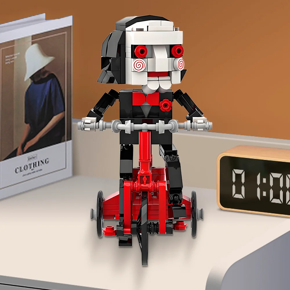 MOC – figurine de film d'horreur BrickHeadz Ghosterbuster, jouets de scie, modèle de Construction pour enfants et adultes, cadeau d'halloween