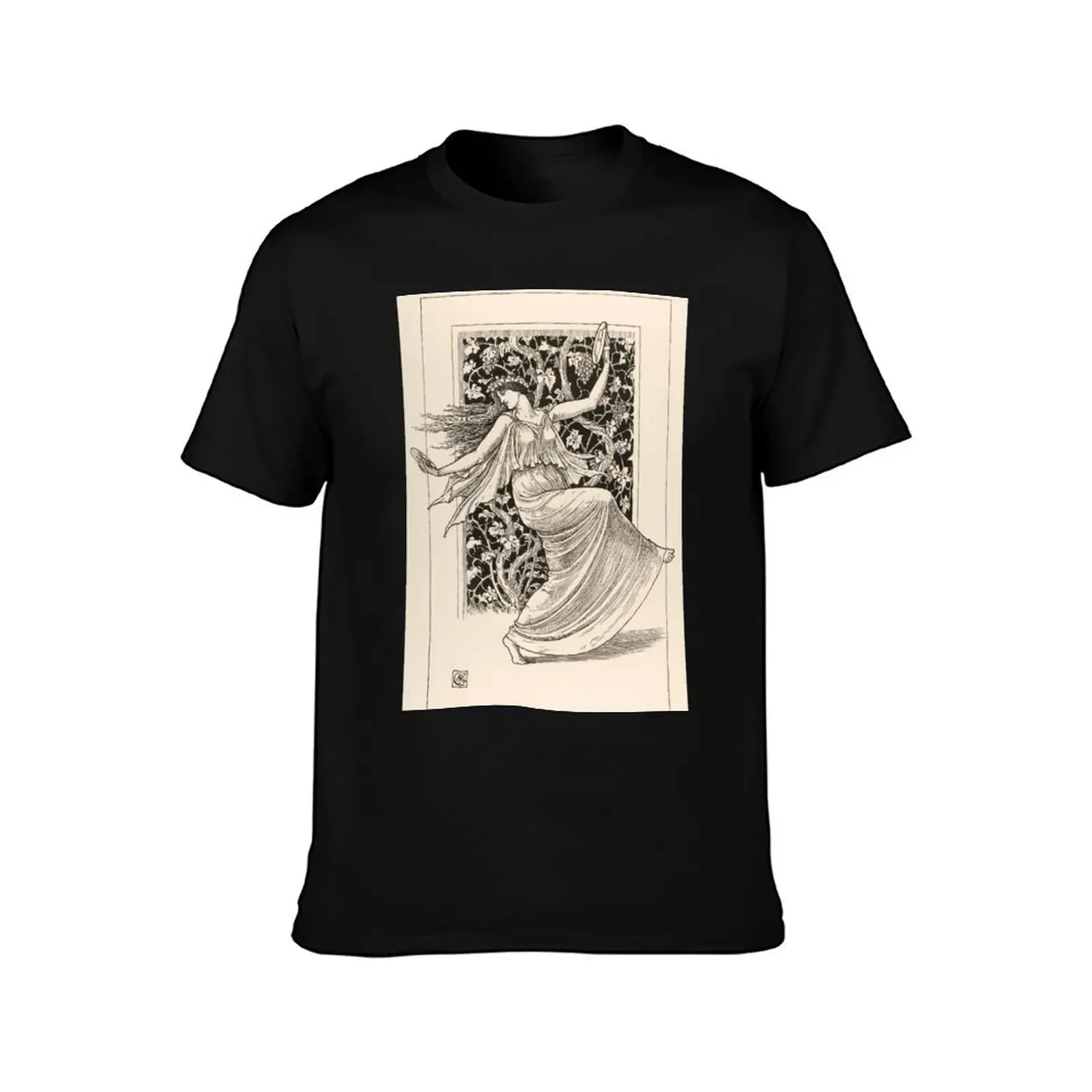 Dancing Nymph by Walter Crane, 1895 T-Shirt custom shirt Aesthetic clothing cheap stuff anime t shirts Men's clothing