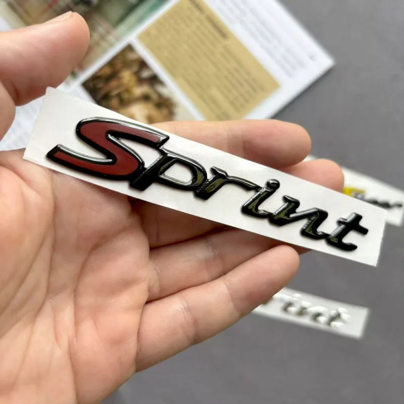 S Super GTSSUPER Sprint Motorcycle Badge Modification Soft Rubber Bright Surface Stickers Decoration Decal For Vespa Piaggio